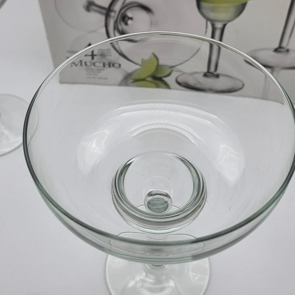 Libbey Mucho Margarita Glass Set 4pc 14.5oz Clear Glass Stemmed Barware Cocktail